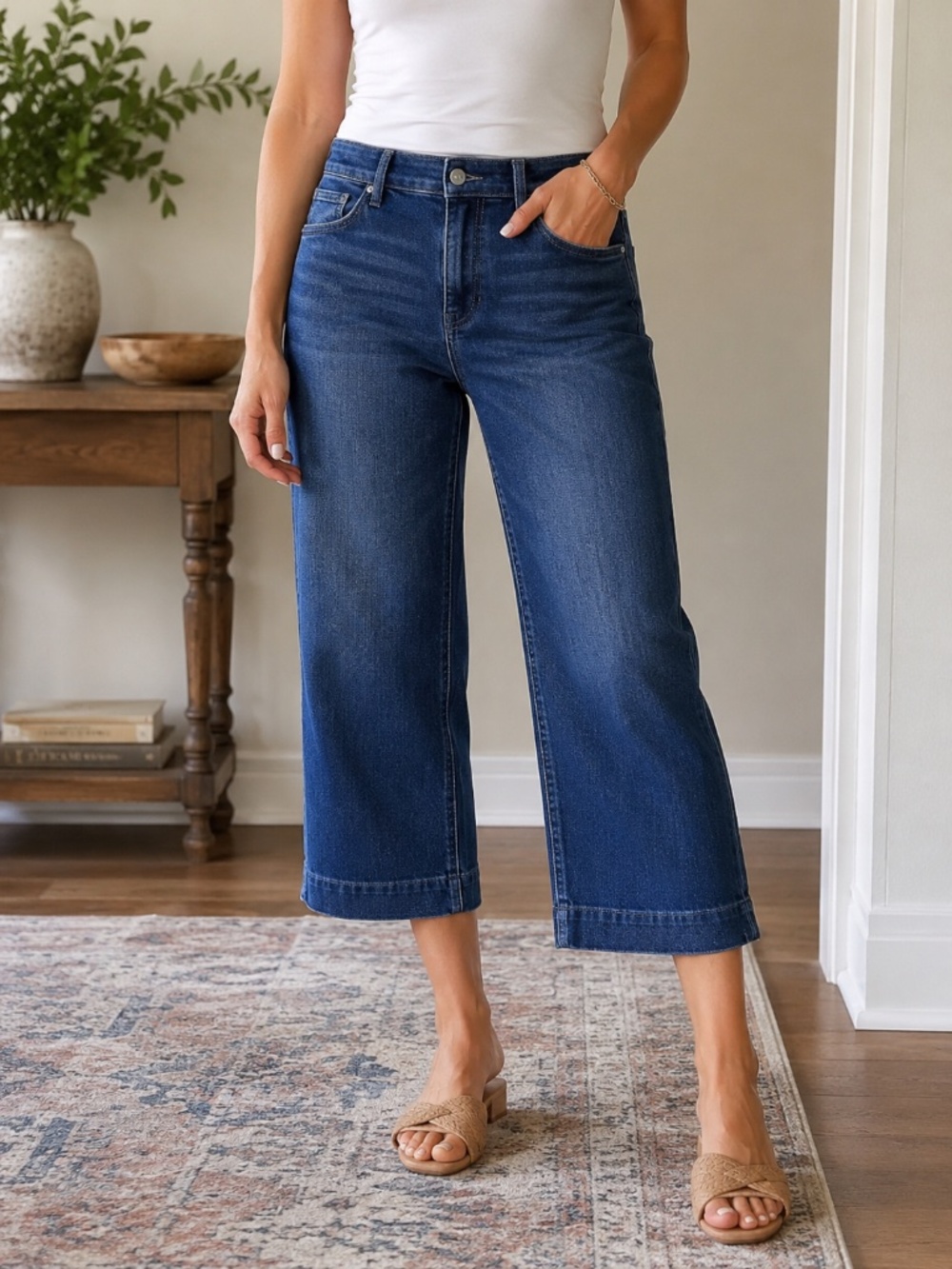 Chico's Trouser Crop Jeans Size 1.5